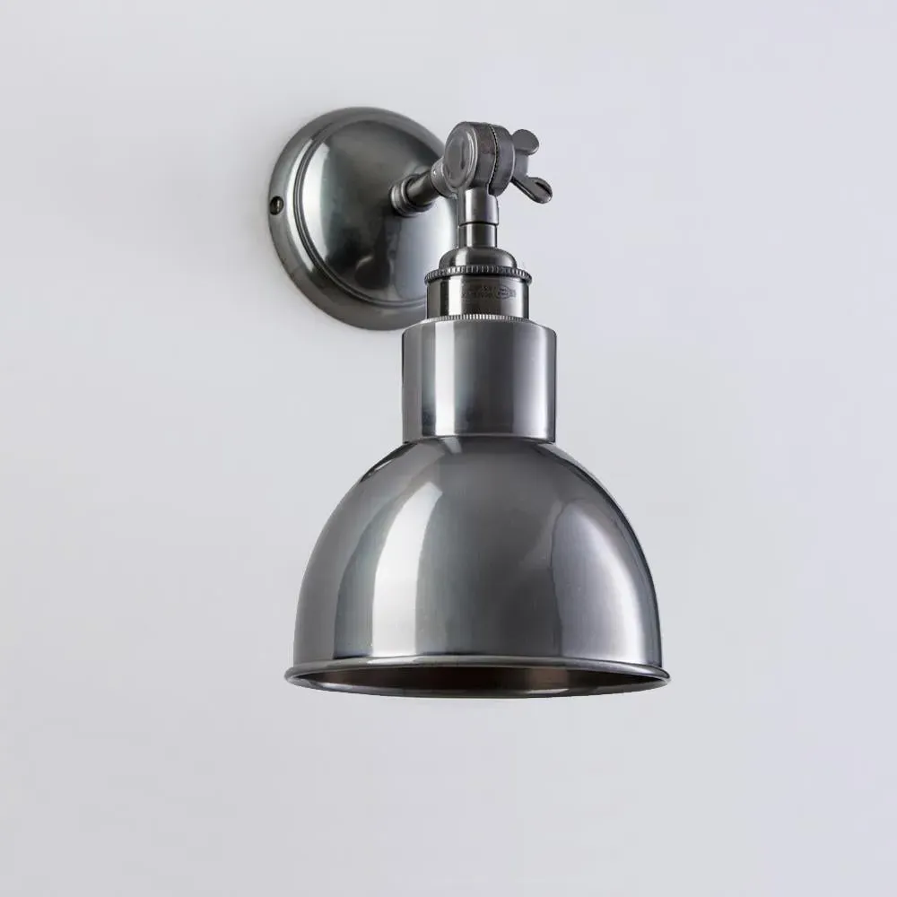 Churchill Wall Light Short Arm - Antique Silver