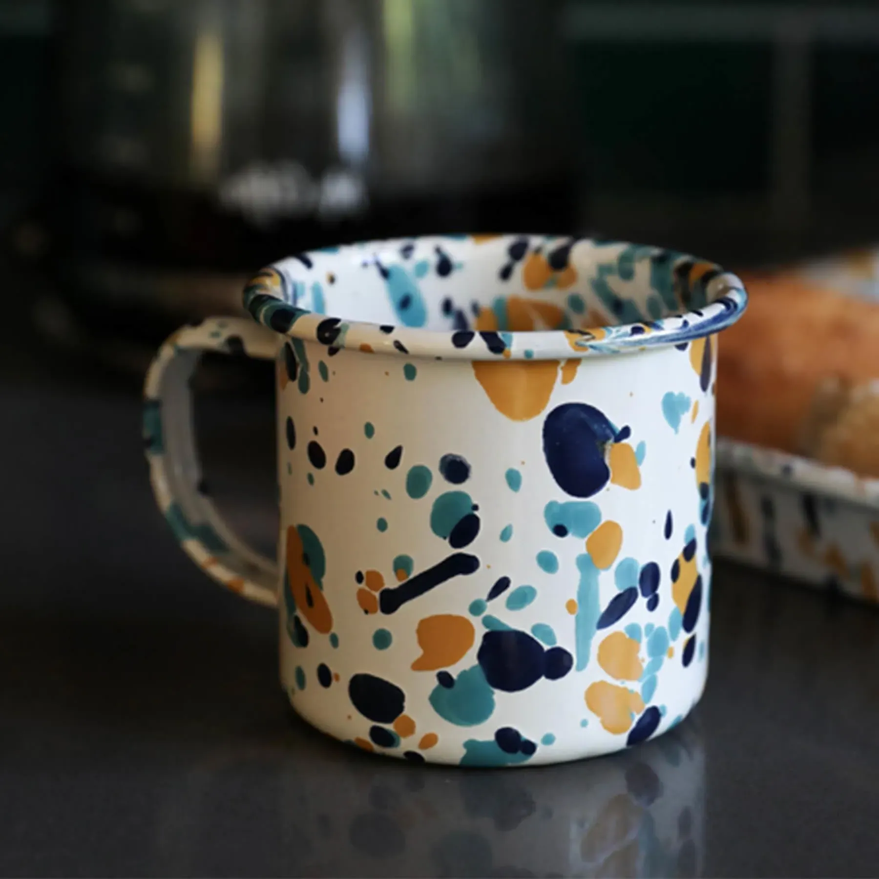 Coffee Mug - Pink Sunset, Porcelain Enamel