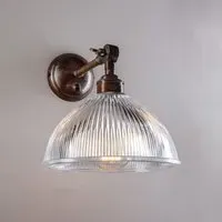 Dome Wall Light with Adjustable Arm - Antique Brass