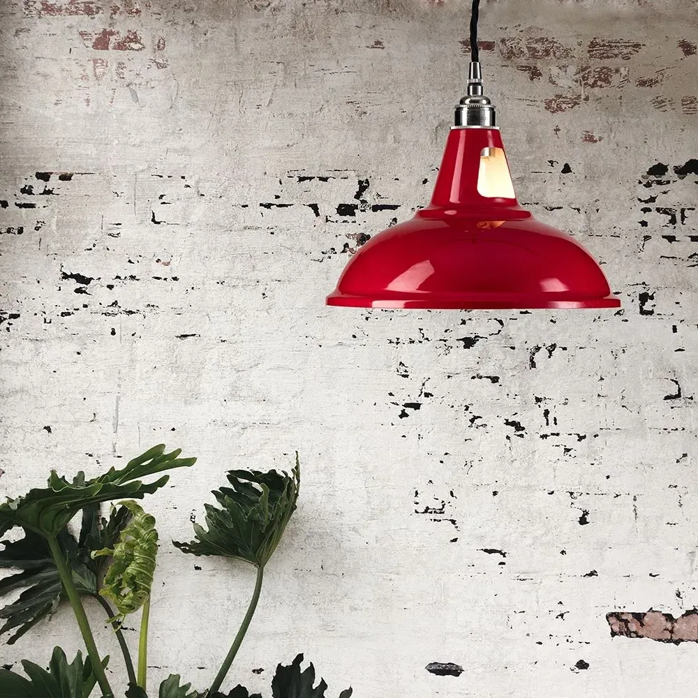 Factory Pendant Light - Antique Brass, Metal