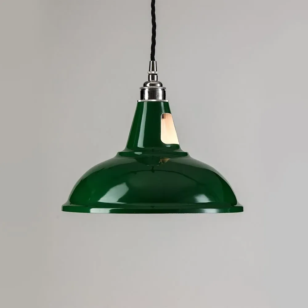 Factory Pendant Light - Antique Brass, Metal