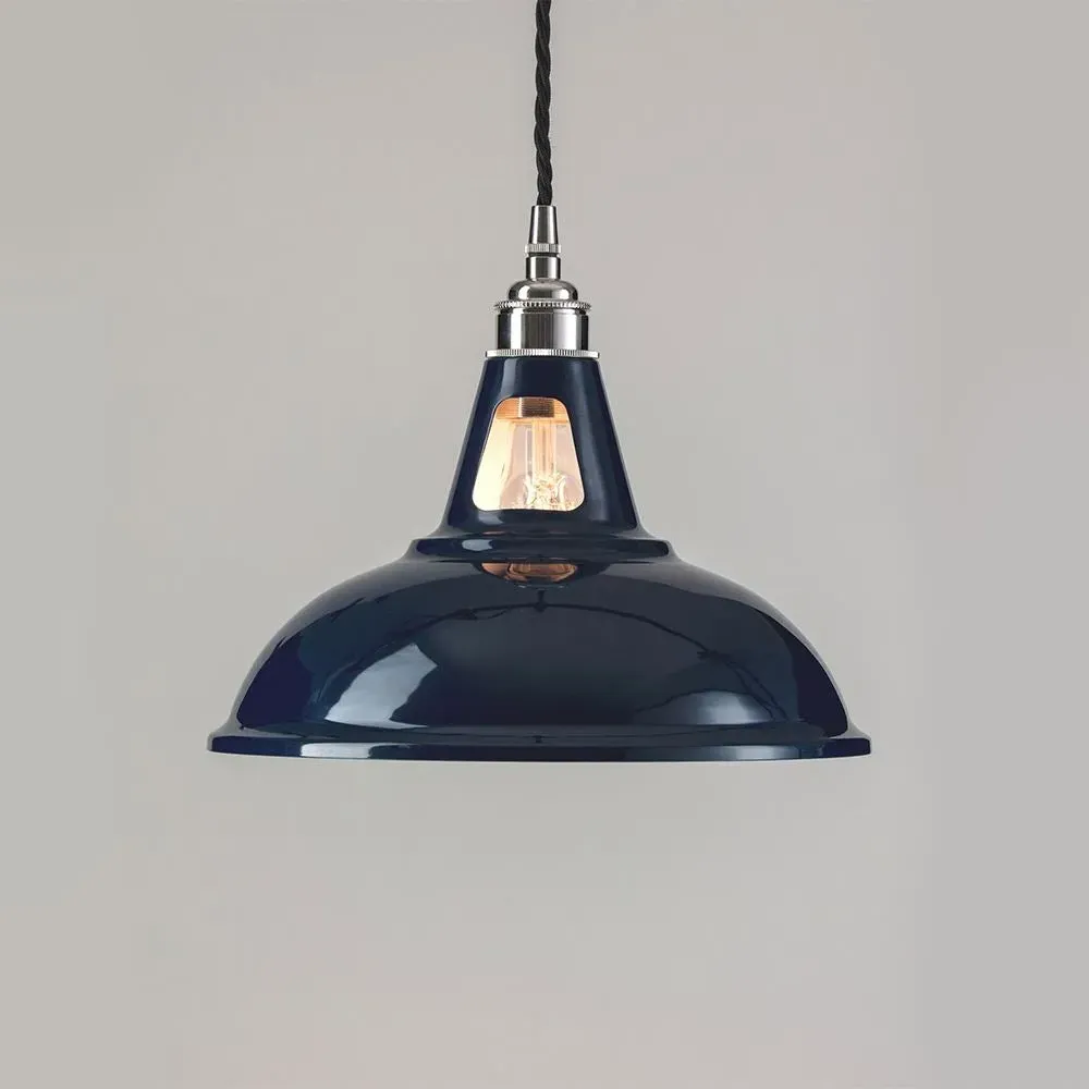 Factory Pendant Light - Blue, Metal