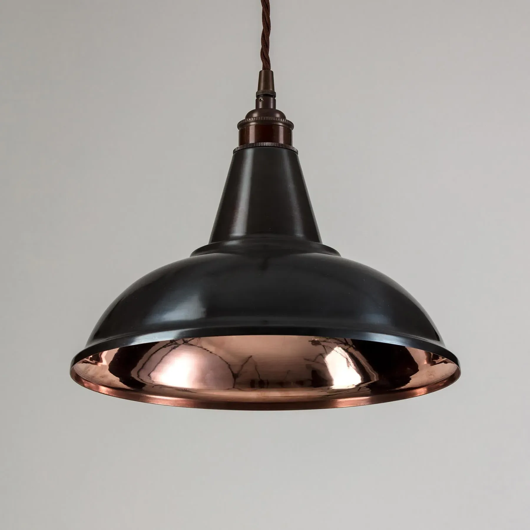 Factory Pendant Light LED Compatible - Steel