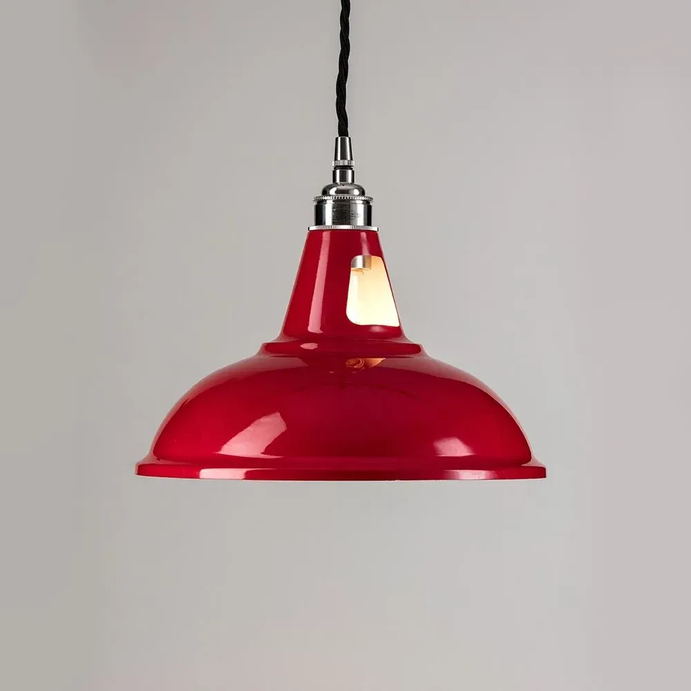 Factory Pendant Light - Red, Metal image
