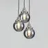 Globe Pendant Cluster Light - Smoked, Blown Glass