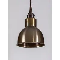 Industrial Pendant Light - Antique Brass, Metal