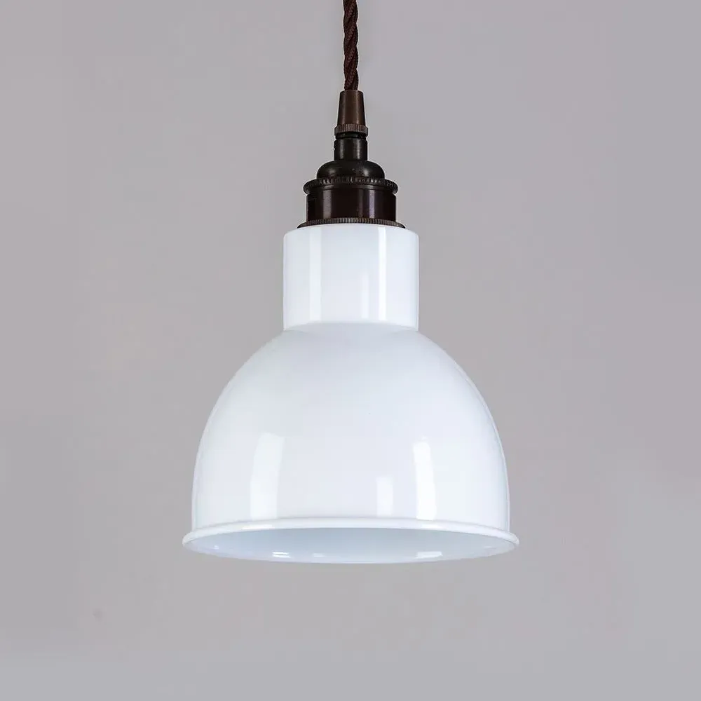 Industrial Pendant Light with Shade - Black, Brass