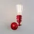 Industrial Wall Light with Adjustable Arm - Red