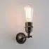 Industrial Wall Light with Clamp - Antique Brass