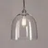 Large Bell Pendant Light - Nickel, Glass