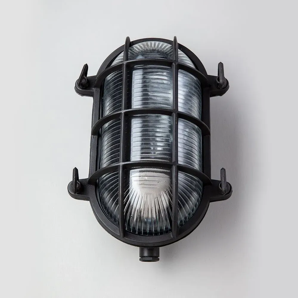 Large Oval Bulkhead Light - Bronze, Brass