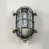 Large Oval Bulkhead Wall Light - Nickel, Brass
