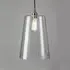 Large Tapered Pendant Light - Nickel, Glass