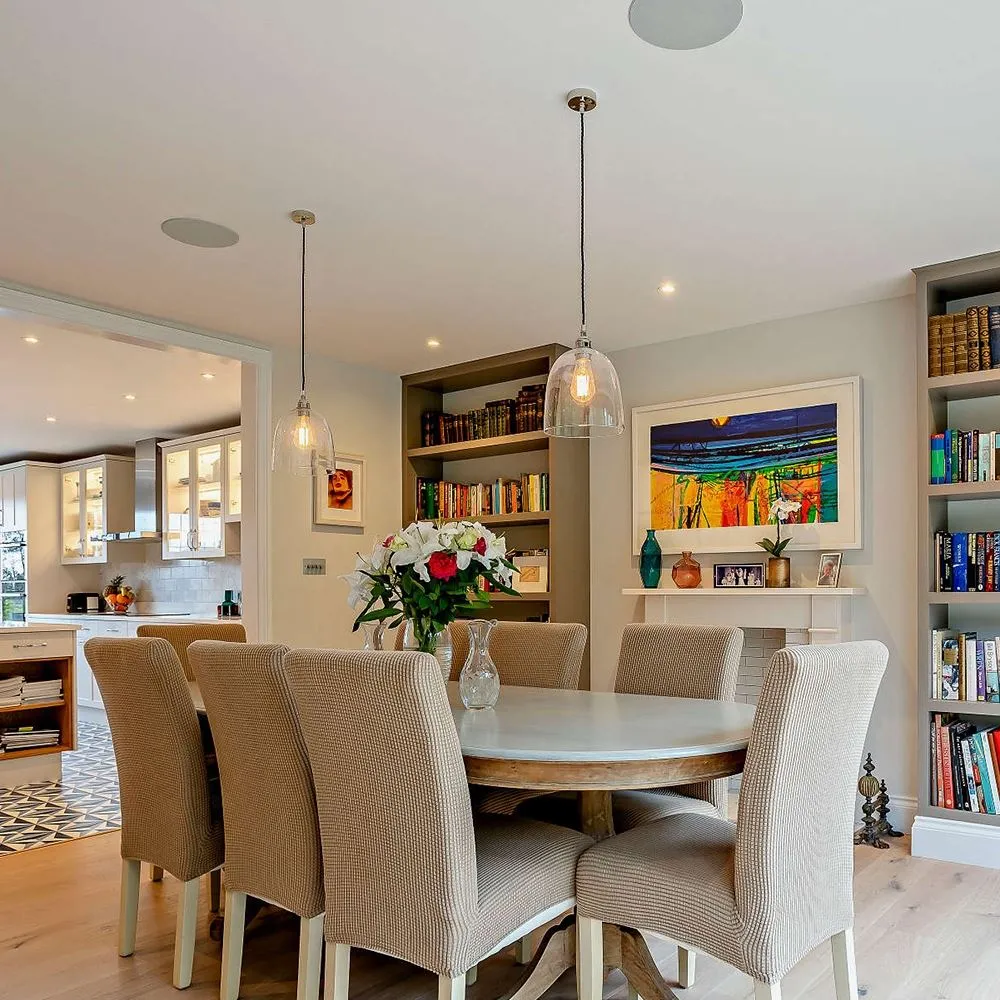 Medium Bell Pendant Light - Nickel, Glass