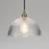 Medium Dome Pendant Light - Brass, Glass