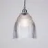 Medium Elongated Pendant Light - Chrome, Glass