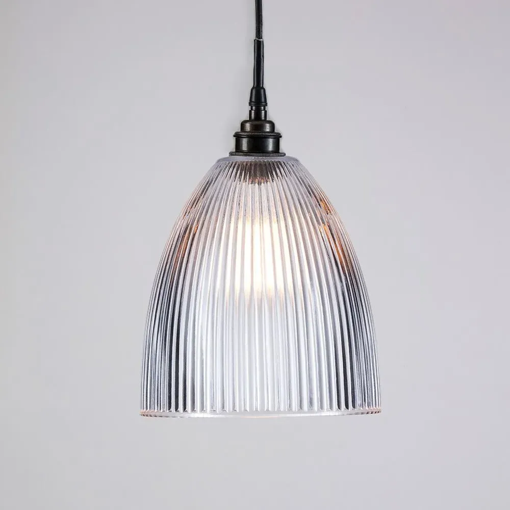 Medium Elongated Prismatic Pendant Light IP44 - Polished Chrome