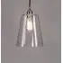Medium Tapered Pendant Light - Nickel, Glass
