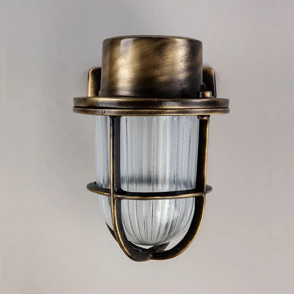 Mini Yacht Wall Light - Antique Brass, Brass