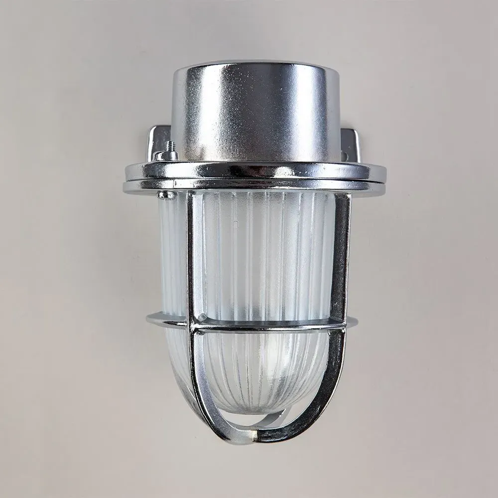 Mini Yacht Wall Light - Chrome, Solid Brass