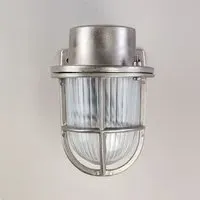 Mini Yacht Wall Light - Matt Nickel, Brass