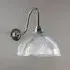 Prismatic Dome Swan Arm Wall Light - Chrome
