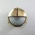 Round Bulkhead Light with Eyelid - Brass