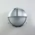 Round Bulkhead Light with Eyelid - Chrome, Brass