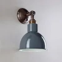 Short Arm Wall Light - Antique Brass, Metal