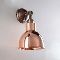 Short Arm Wall Light Switched - Brass, Metal
