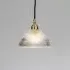 Small Dome Pendant Light - Brass, Glass