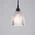 Small Elongated Prismatic Pendant Light IP44 - Black