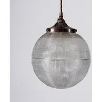 Small Globe Pendant Light - Antique Brass