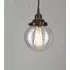 Small Globe Pendant Light - Clear, Blown Glass