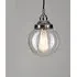 Small Globe Pendant Light - Clear, Blown Glass