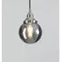 Small Globe Pendant Light - Smoked, Blown Glass