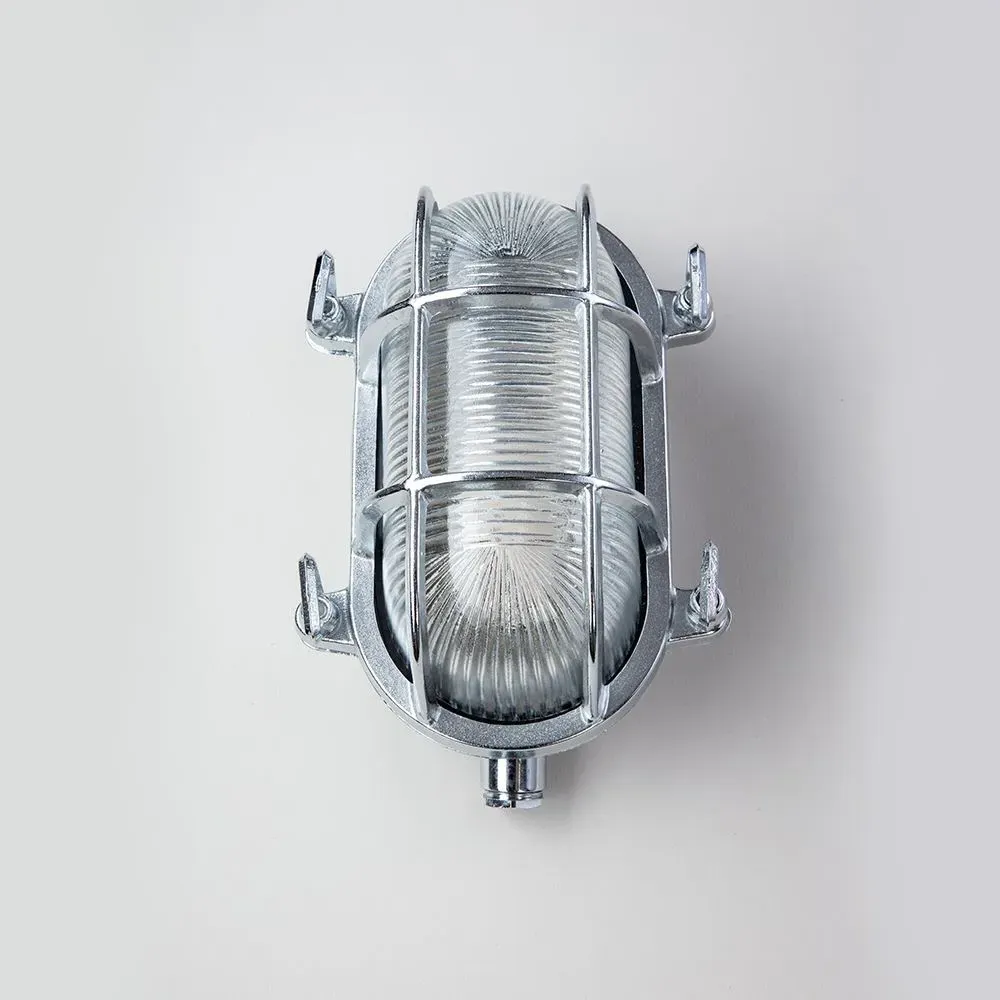 Small Oval Bulkhead Light - Chrome, Brass image