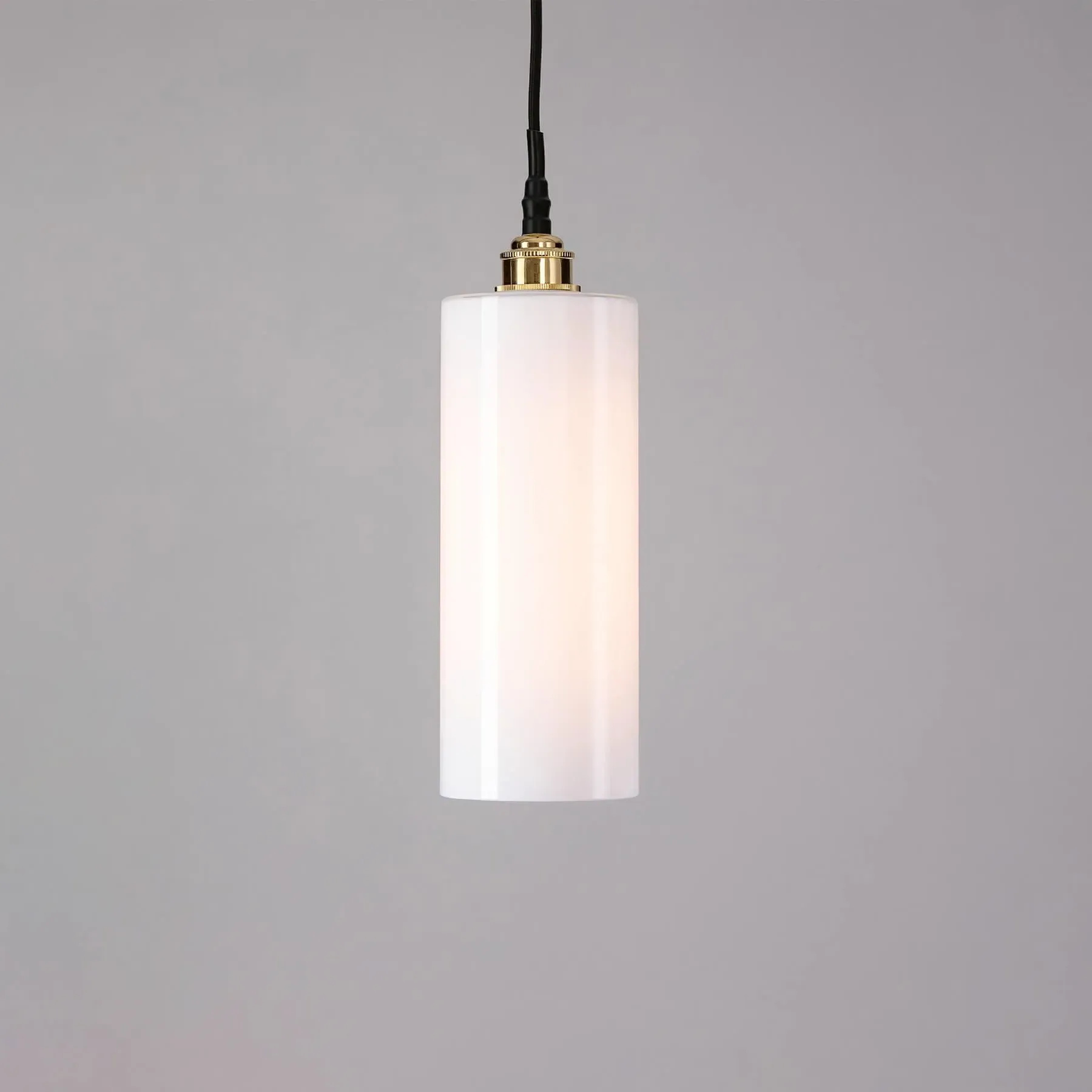 Small Pendant Light IP44 Rated - Brass, Glass image