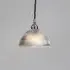Small Prismatic Dome Pendant Light - Chrome, Glass
