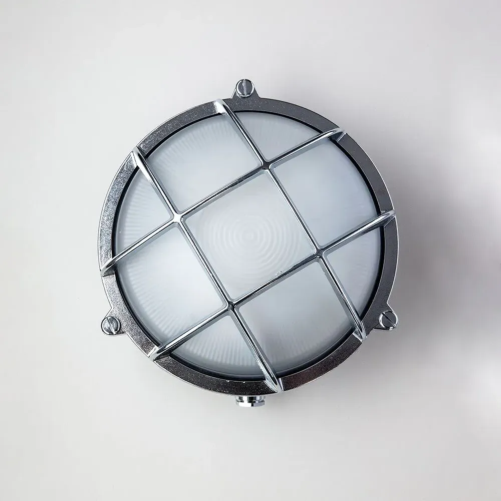 Small Round Bulkhead Light - Bronze, Brass