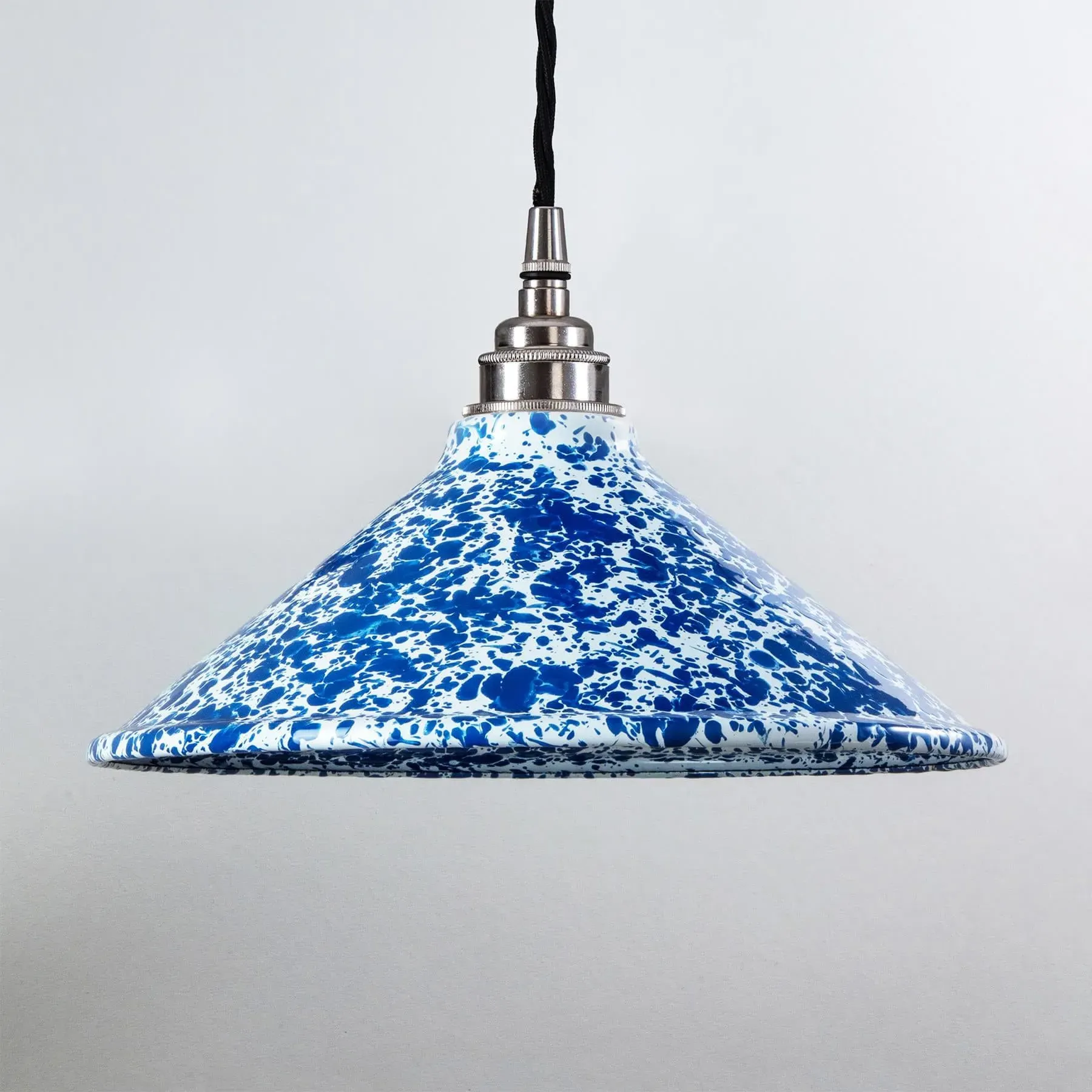 Splatter Pendant Light - Red, Porcelain Enamel