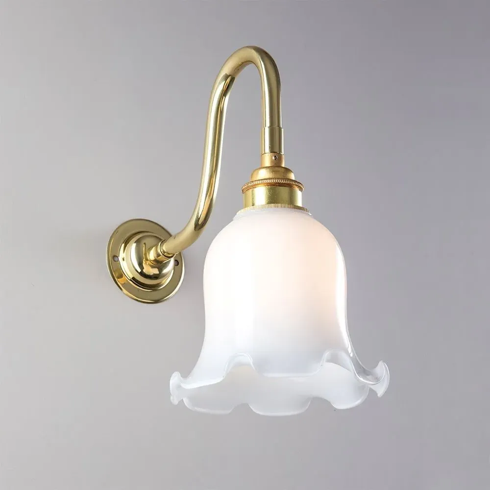 Tulip Wall Light - Chrome, Opal Glass