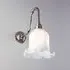 Tulip Wall Light - Polished Nickel, Opal Glass
