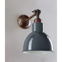 Wall Light with Adjustable Arm - Grey, Brass