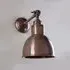 Wall Light with Metal Shade - Antique Brass