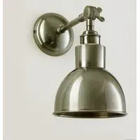 Wall Light with Metal Shade - Antique Silver