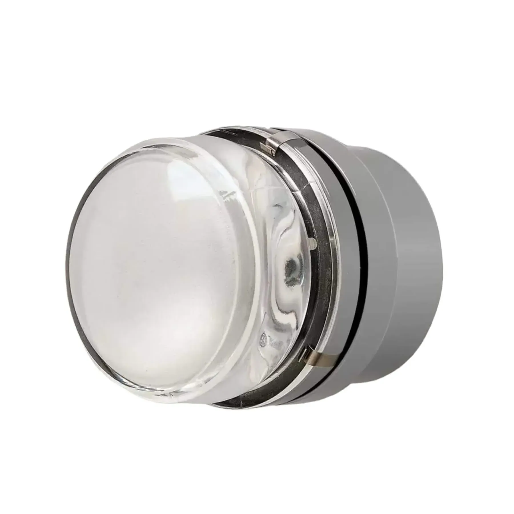 Outdoor LED Light with Fresnel Lens - White, Metal