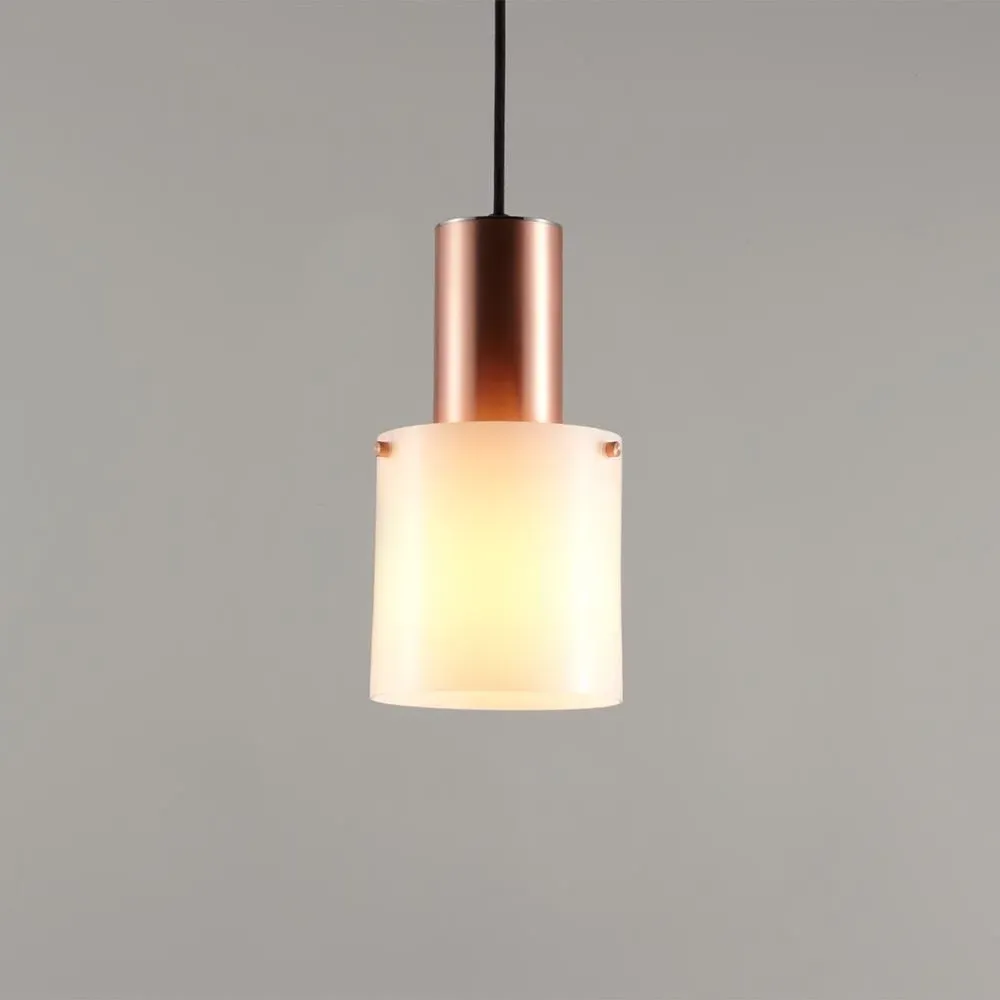 15cm Pendant Light - Copper, Glass image