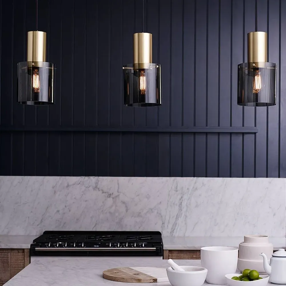 20cm Pendant Light - Copper, Glass