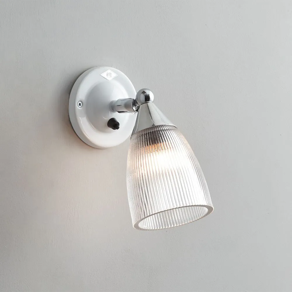 Adjustable Wall Light - Prismatic Glass